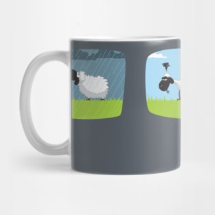 Do sheep shrink when it rains? Mug